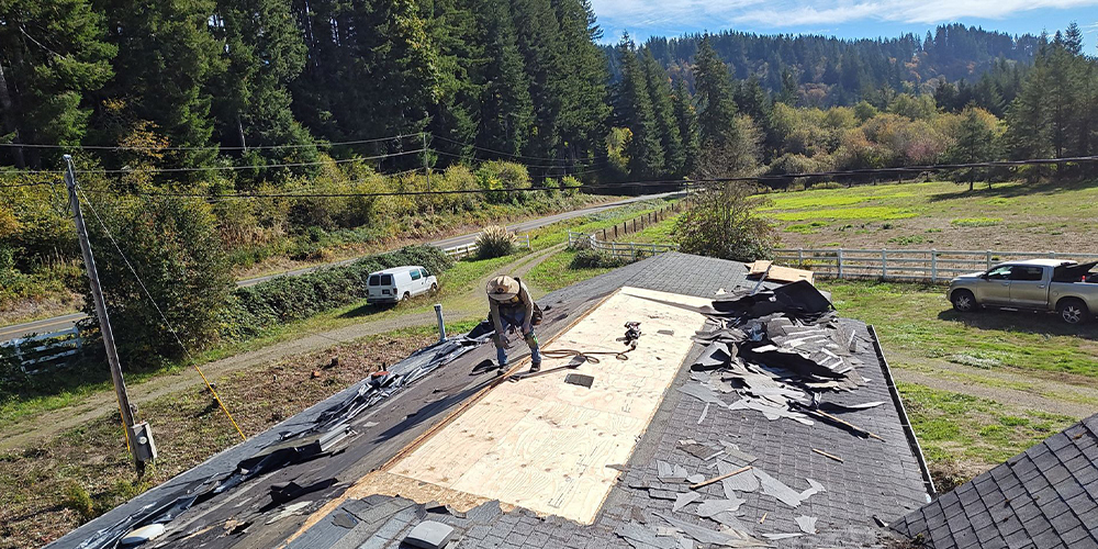 Step 4 Tear Off of Existing Roofing