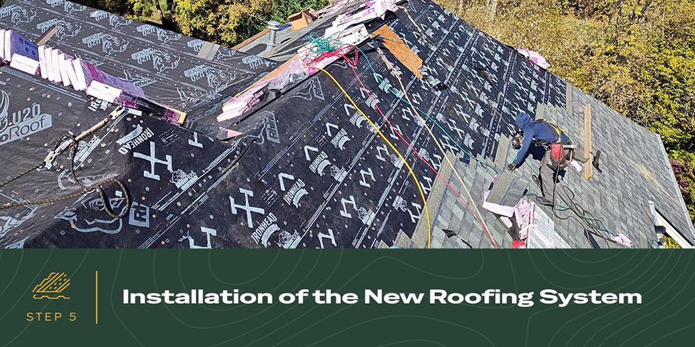 Step 5 Installation of the New Roofing System