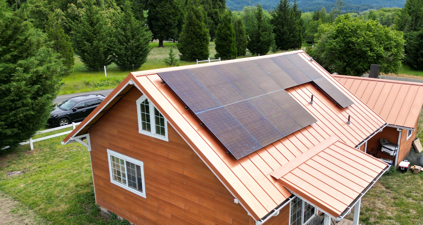 solar panels in Northwest Oregon